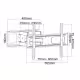 Стойка UCH0232, поставка, регулиране, завъртане, LED телевизор, 37-80", 60kg