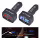 Волтметър 4в1, зарядно, термометър, автомобилна букса(м), 2xUSB, 12VDC, 24VDC