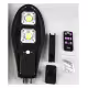 Прожектор LED, уличен с монтажна стойка, соларен панел, ДУ, 2x7W, 6000K, IP67