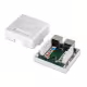 Розетка/кутия за интернет, LAN, 2xRJ45 8pin(ж), CAT6