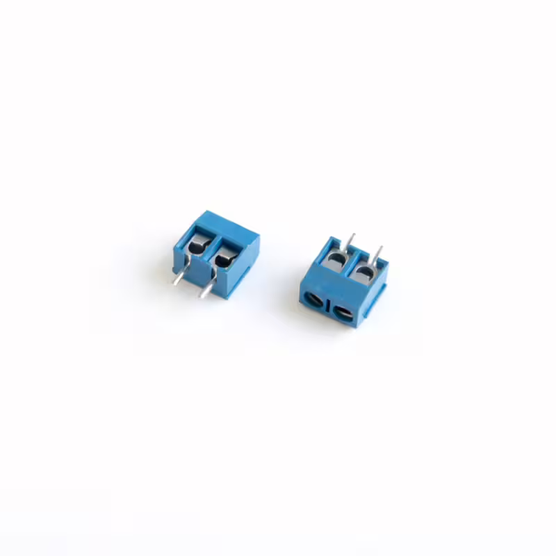 Лустер клема, платка, 16A, 220VAC, синя, 2pin, 1,5mm2