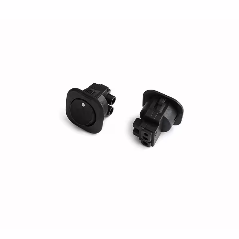Ключ с клеми, 2pin, 2 положения, черен, 250VAC, 6A, Ф20mm