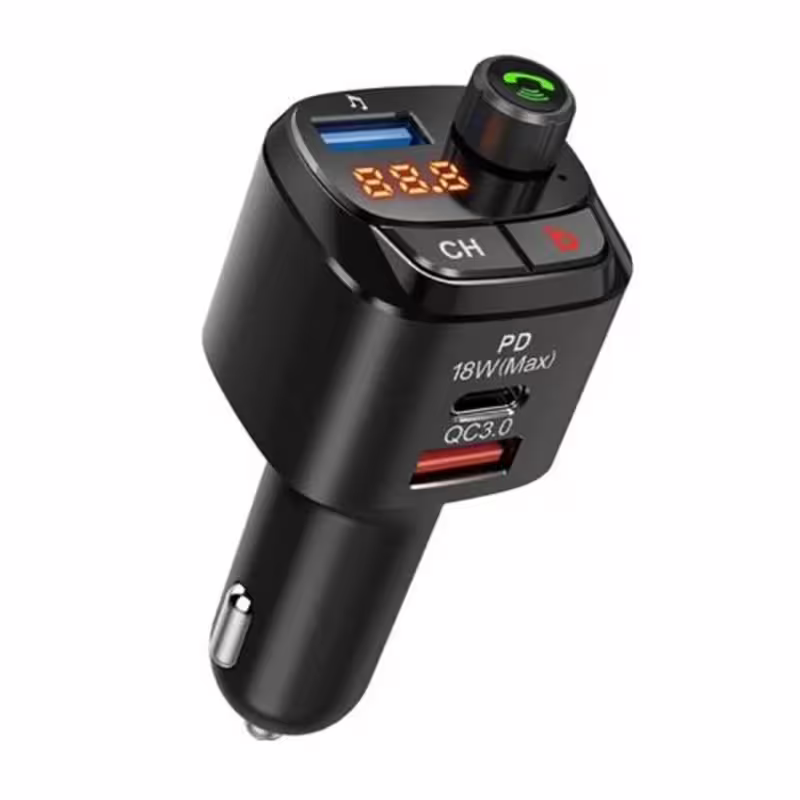 Автомобилен трансмитер M25, блутуут, BLT, FM, USB, TYPE-C, 12VDC, 24VDC