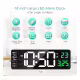 Настолен LED часовник SM-601, стенен, зелен, ДУ, календар, термометър