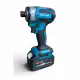 Гайковерт Kraft Master, импакт, акумулаторен, ударен, зелен, 36VDC, 8Ah, 850Nm, к-т