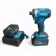 Гайковерт Kraft Master, импакт, акумулаторен, ударен, зелен, 36VDC, 8Ah, 850Nm, к-т