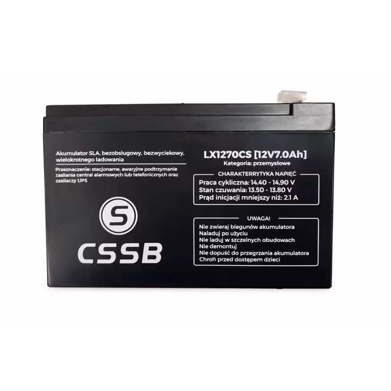 Акумулаторна, оловна батерия CSSB, 12VDC, 7AH, 150х65х95mm
