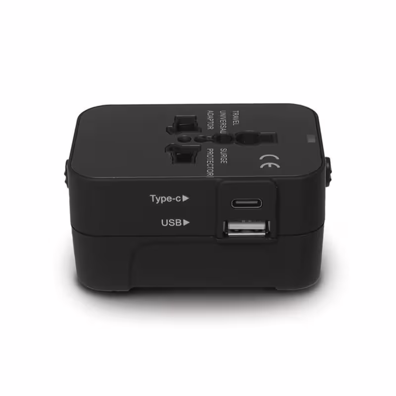 Преходник за пътуване LX6058, универсален UK, EU, US, AU, USB, USB Type-C, 220VAC, 6A