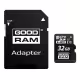 MicroSDHC, карта памет GOODRAM, клас 10, адаптер, 32GB