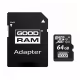 MicroSDHC, карта памет GOODRAM, клас 10, адаптер, 64GB