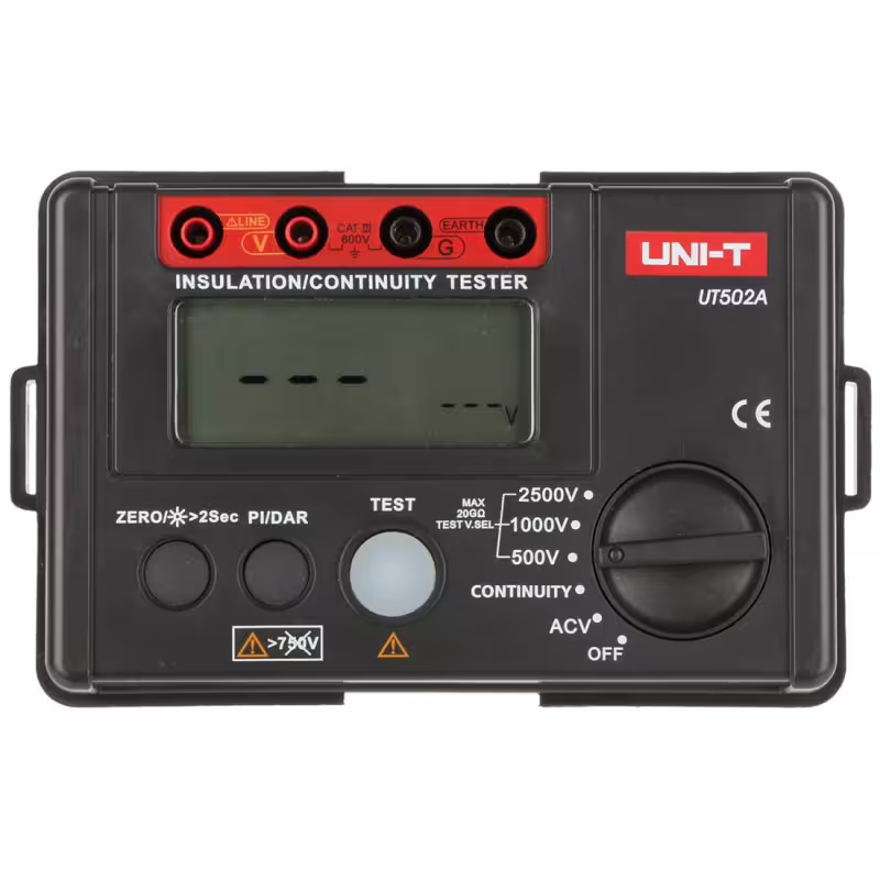 Тестер UT-502A, тип мегер, зумер, съпротивление на изолация, 20Gohm, VAC