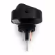 Ключ ASW-20D, 3pin, 2 положения, светещ, зелен, 12VDC, 20A, Ф12mm, SPST