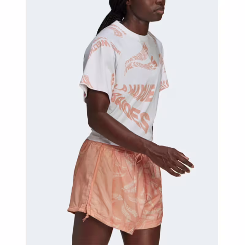 Adidas Allover Print 3-Stripes Tee White