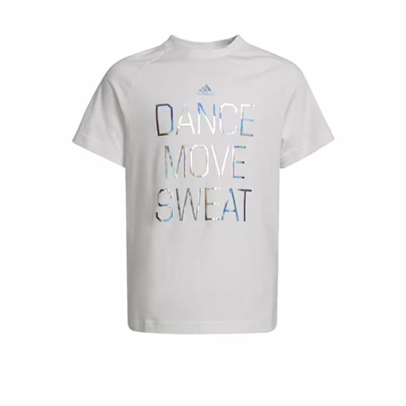 Adidas Dance Metallic-Print Tee White