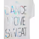 Adidas Dance Metallic-Print Tee White