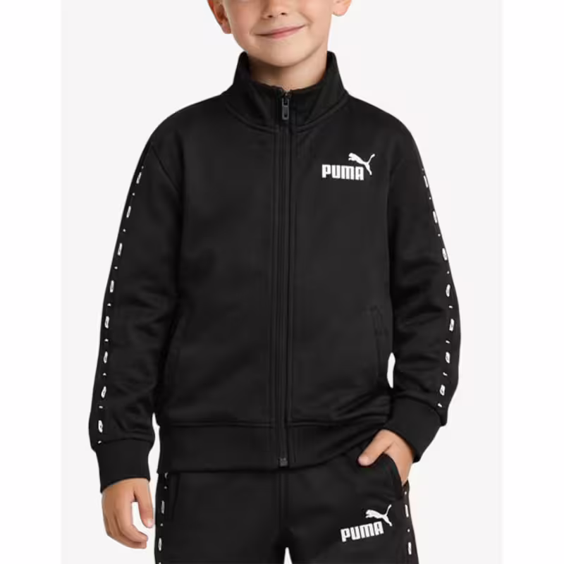 PUMA Essentials Tape Tricot Tracktop Black