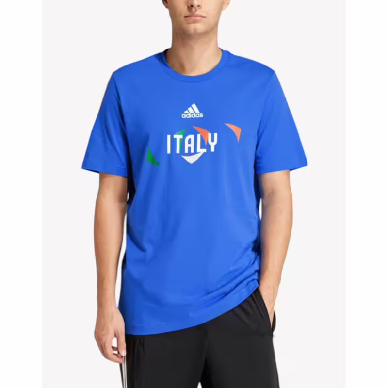 Adidas Italy Uefa Tee Blue