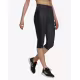 Adidas High Rise Sport Zebra Capri Leggings Black