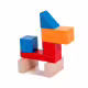 Дървен конструктор с кубчета - 100 бр.