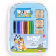 Творческа раница Bluey с 10 миещи се флумастера, 4 печата и 30 стикера