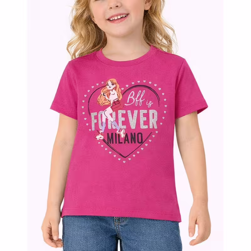 CHICCO Girls Milano Tee Dark Pink