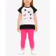 CHICCO Girls Leggings And Tee Set White/Pink