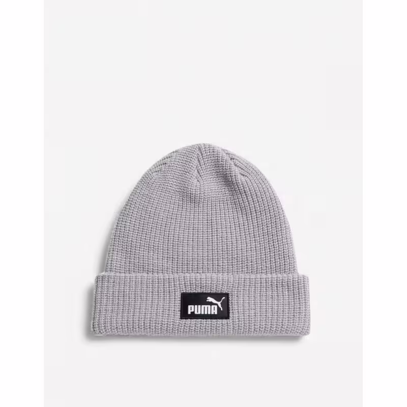 PUMA Essentials High Crown Beanie Grey
