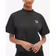 PUMA Classics Ribbed Relaxed Mock Neck Tee Black