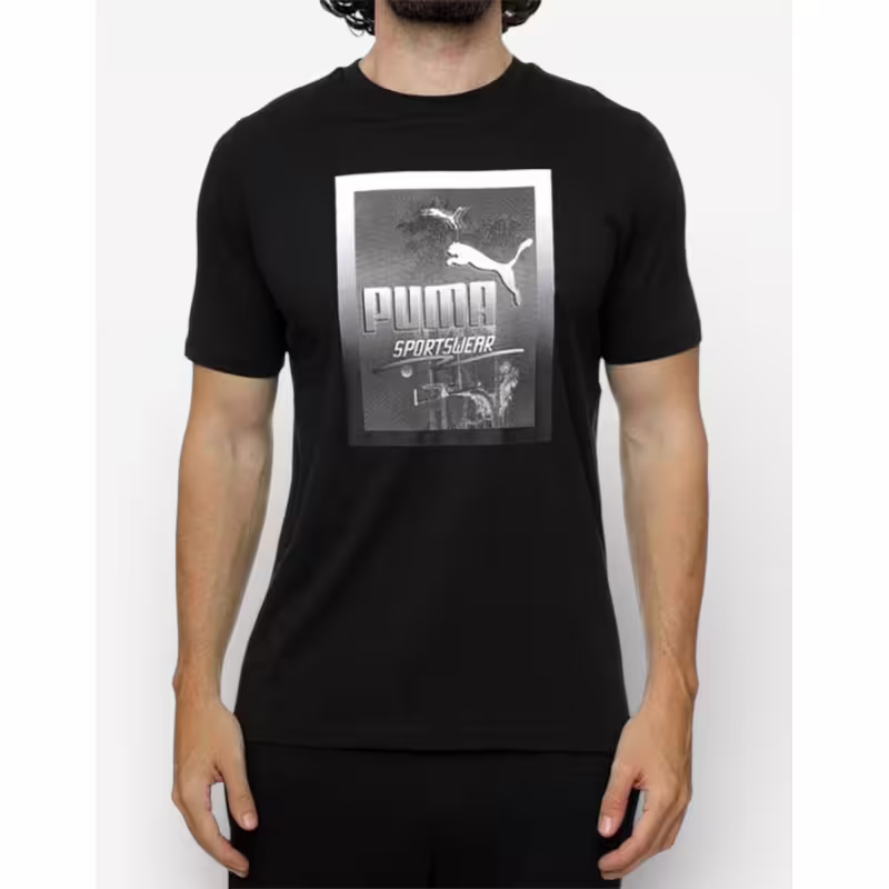PUMA Sportswear Graphics Photoprint Tee Black