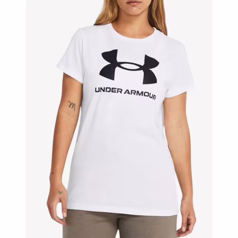 UNDER ARMOUR Sportstyle Logo Ss Tee White