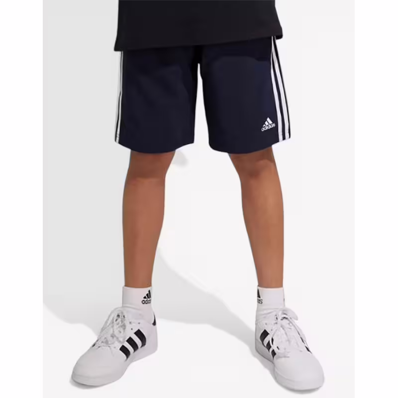 ADIDAS Essentials 3-Stripes Woven Shorts Navy