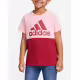 ADIDAS Colorblock Logo Tee Pink