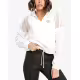 ADIDAS Originals Cropped Windbreaker Jacket White