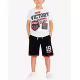 CHICCO Boys Shorts And Tee Set White/Black