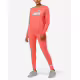 PUMA Logo Crew And Leggings Set Pink