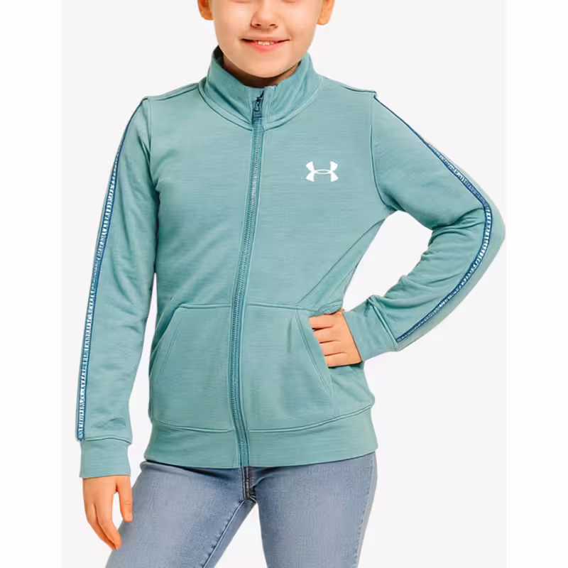UNDER ARMOUR Rival Terry Taped FZ Hoodie Blue