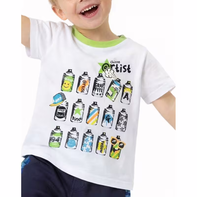 CHICCO Boys Tee White/Green