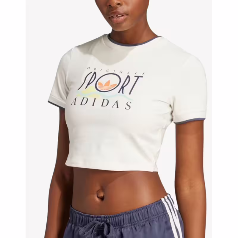 ADIDAS Sport Graphic Baby Tee White
