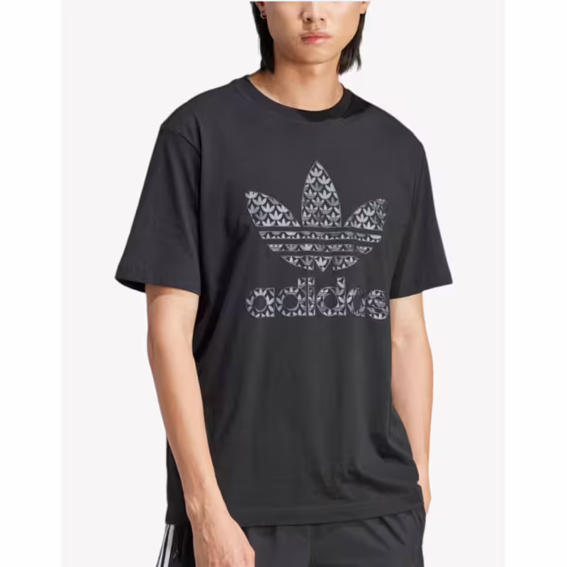 ADIDAS Classic Monogram Graphic Tee Black