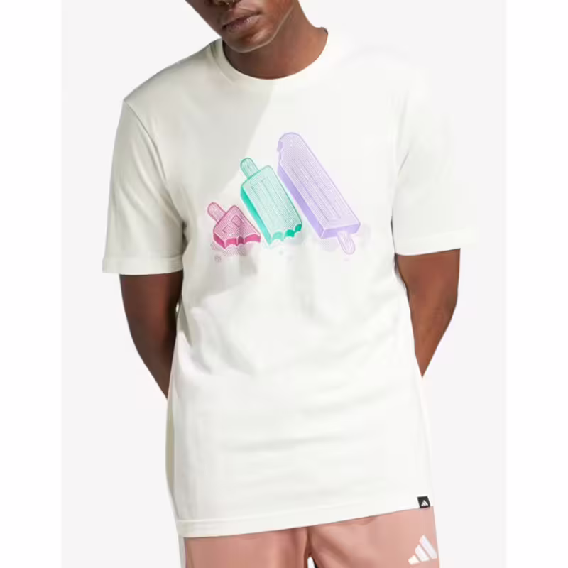 ADIDAS Lounge Ice Graphic Tee White
