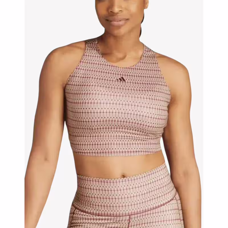 ADIDAS Yoga Studio Print Tank Top Red