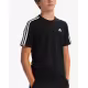 ADIDAS Essentials 3-Stripes Cotton Tee Black