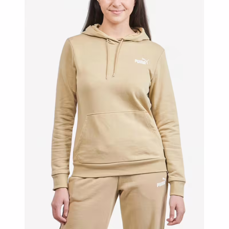 PUMA Essentials+ Embroidery Hoodie Beige