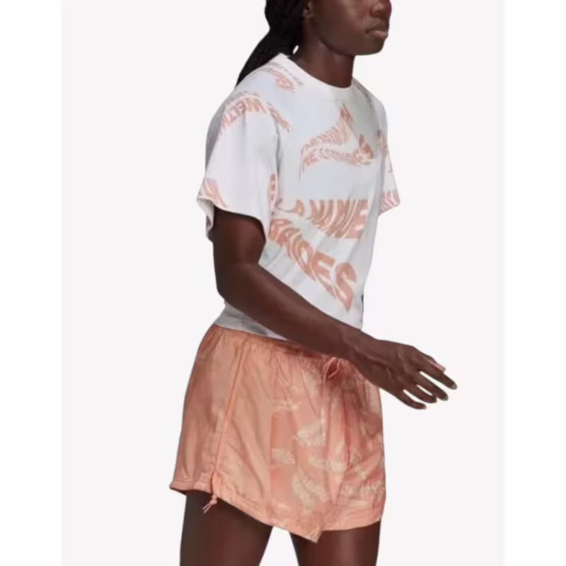 ADIDAS Allover Print 3-Stripes Tee White