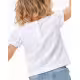 CHICCO Girls Knitted Tee White Printed