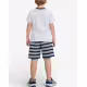 CHICCO Boys Shorts And Tee Set White/Blue