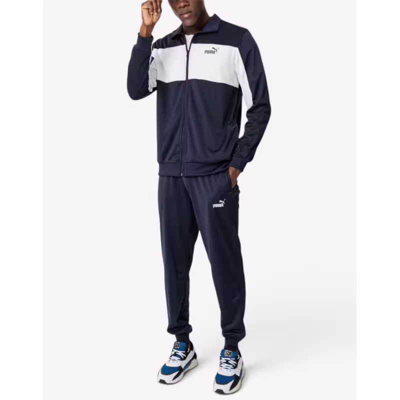 PUMA Poly Colorblock Suit Blue/White