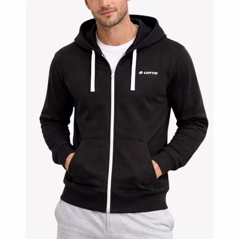 LOTTO Full Zip Hoodie Black