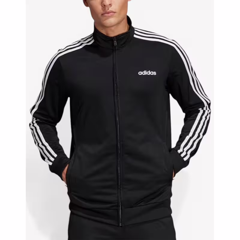 ADIDAS Essentials 3 Stripes Tricot Jacket Black