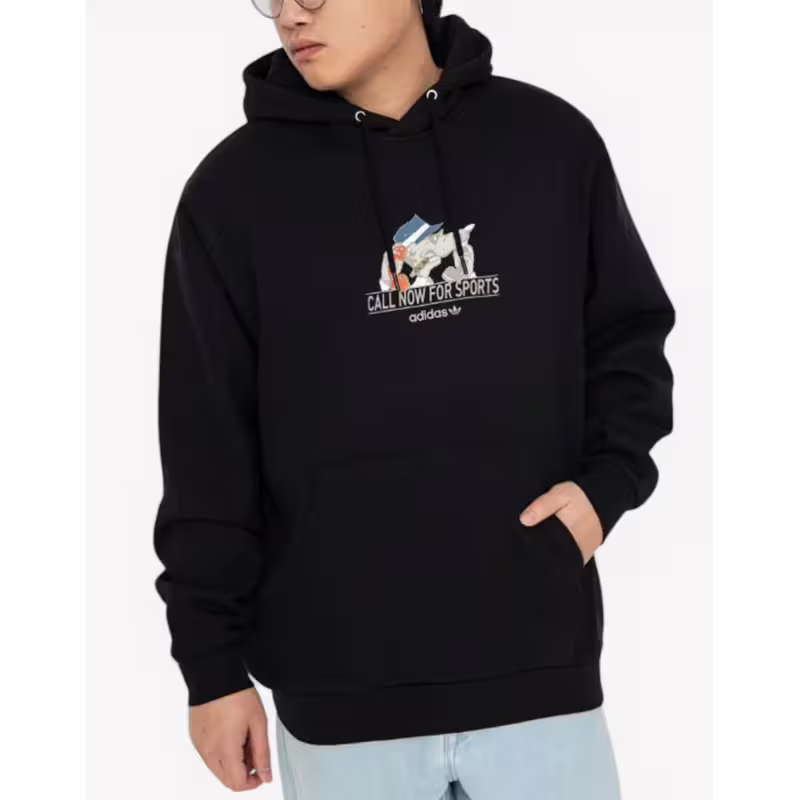 ADIDAS Originals Call Now For Sports Hoodie Black